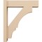 Ekena Millwork 6-in W x 22-in D x 26-in H Balboa Block Rough Cedar Woodgrain TimberThane Outlooker, Primed Tan OUTUR060X22X26BOA44RCPR - alternate 6